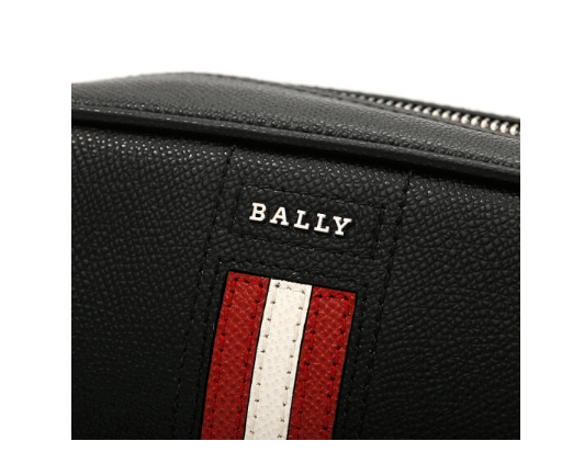 商品Bally|巴利 TAKIMO 黑色红白条纹织带手拿包TAKIMO.LT-6226521（澳门仓发货）,价格¥2605,第3张图片详细描述