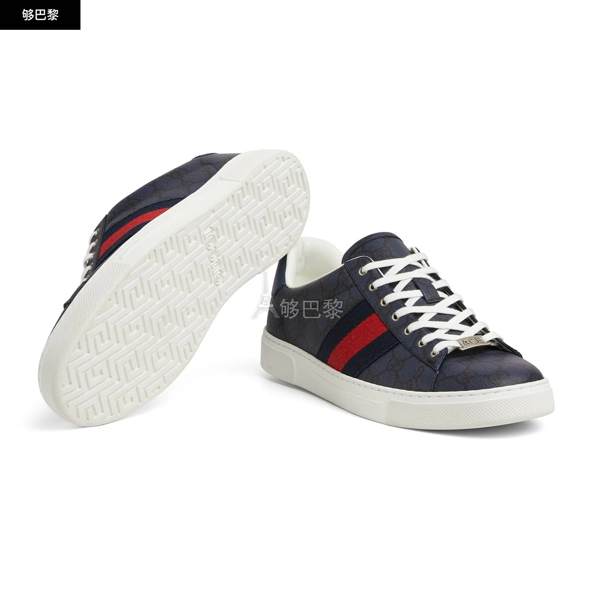 商品Gucci|【预售】 古驰 25春夏 男士 休闲运动鞋 GUCCI ACE系列饰织带男士运动鞋 760775 FAELM 8741 ,价格¥6798,第3张图片详细描述