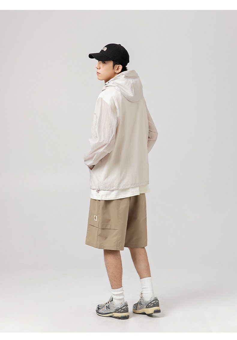 商品[国内直发] GLENVINTEN|UPF50+户外帽檐防晒衣男女夏新款宽松薄款透气防紫外线防晒服外套,价格¥223,第22张图片详细描述