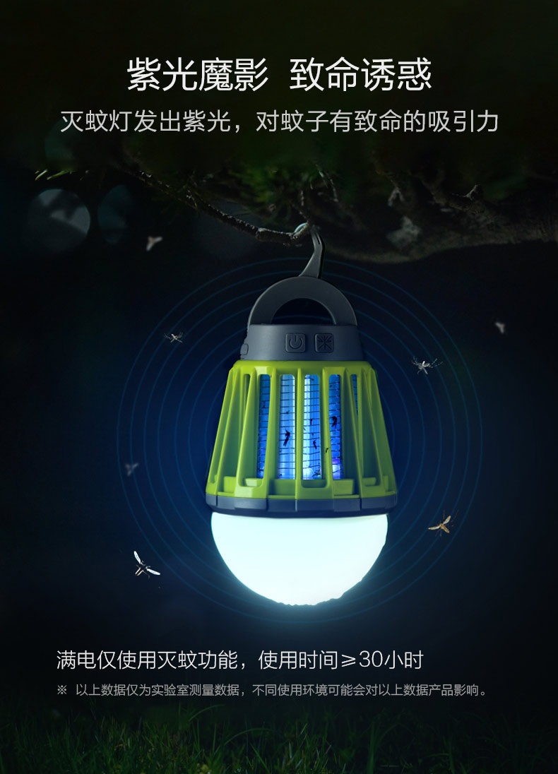 商品[国内直发] MobiGarden|户外露营防水灭蚊灯驱蚊灯器USB充电营地灯帐篷便携灯,价格¥127,第25张图片详细描述