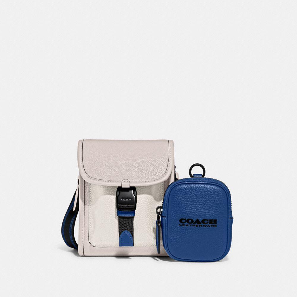 商品[国内直发] Coach|蔻驰Charter 13皮革二合一单肩斜挎包邮差包零钱包 白色拼色C6692 TXC,价格¥1711,第1张图片详细描述
