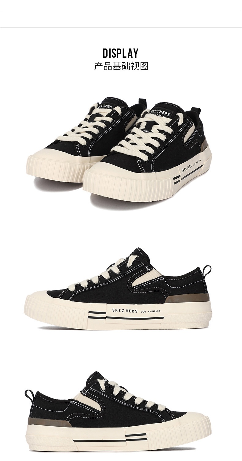 商品[国内直发] SKECHERS|NEW MOON女士休闲鞋帆布鞋,价格¥279,第4张图片详细描述