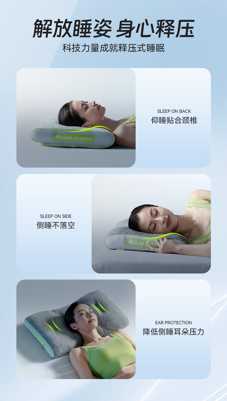 商品[国内直发] Next Wonder|舒压分区枕白色一个  3.0升级版 五大独立分区可调节 100天免费试睡，不满意全额退,价格¥398,第7张图片详细描述