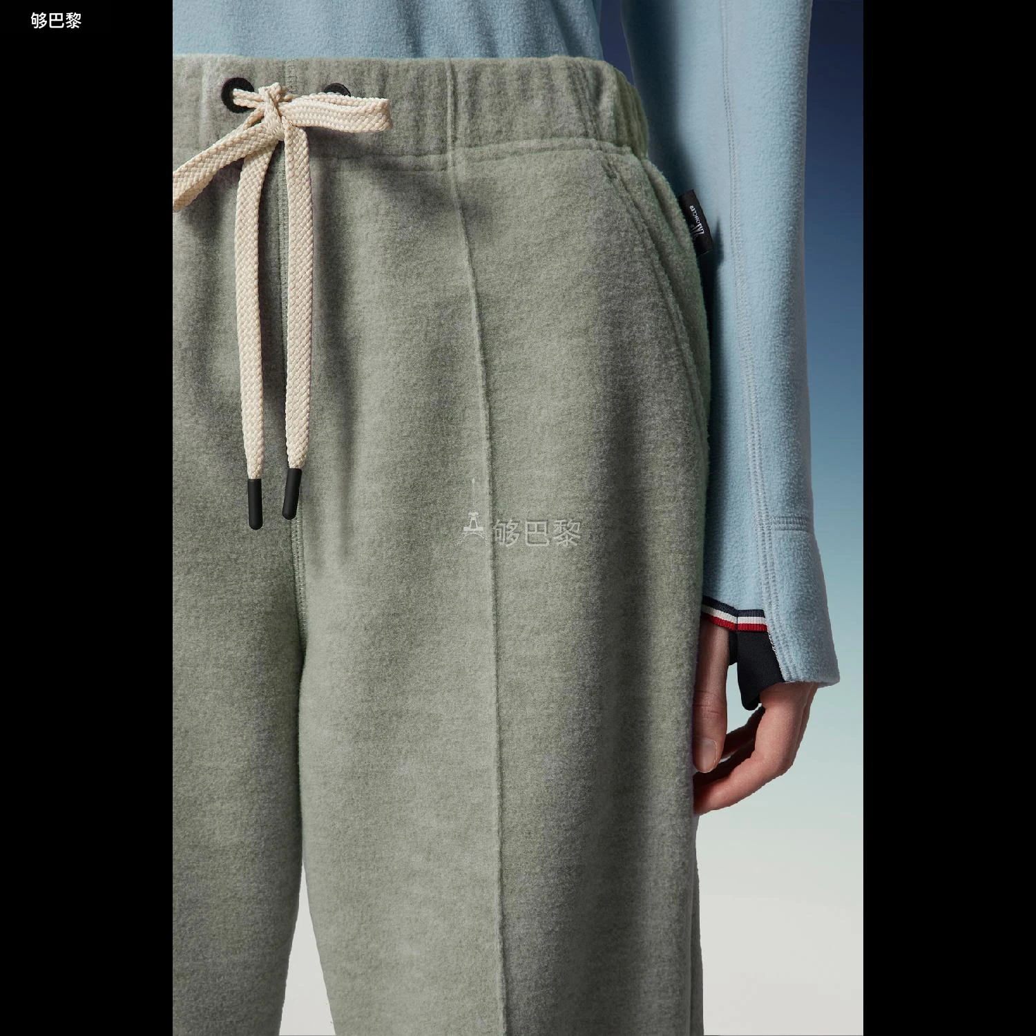 商品Moncler|【预售】 MONCLER 盟可睐 25春夏 女士 休闲裤 女士抓绒运动裤 I20988H0000389A1Z819 ,价格¥5453,第3张图片详细描述