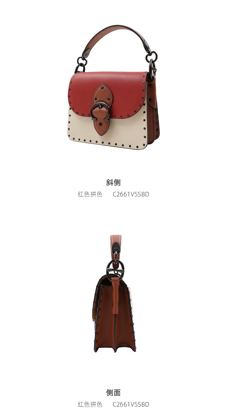 商品Coach|蔻驰�专柜款BEAT迷你女士PVC配皮单肩手提包,价格¥3272,第23张图片详细描述