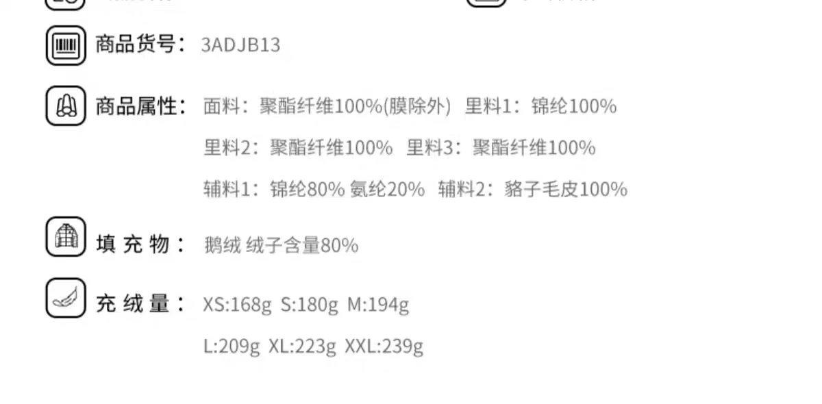 商品MLB|【享贝家】ZY-（预售款） MLB  张凌赫同款 经典工装派克连帽羽绒服外套 男女同款 3ADJB1346,价格¥2800,第2张图片详细描述