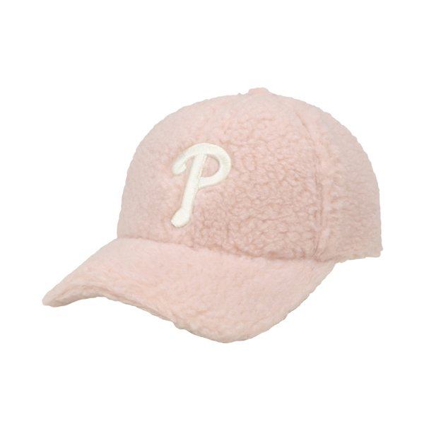商品MLB|【Brilliant|包邮包税】MLB 羊羔绒 秋冬保暖 棒球帽 淡粉色  32CPDI011-10P,价格¥201,第3张图片详细描述