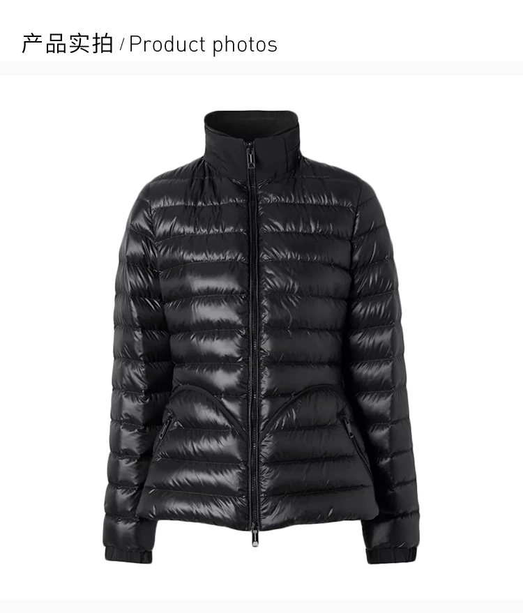 商品[国内直发] Burberry|BURBERRY 黑色女士羽绒服 8029473,价格¥4509,第4张图片详细描述