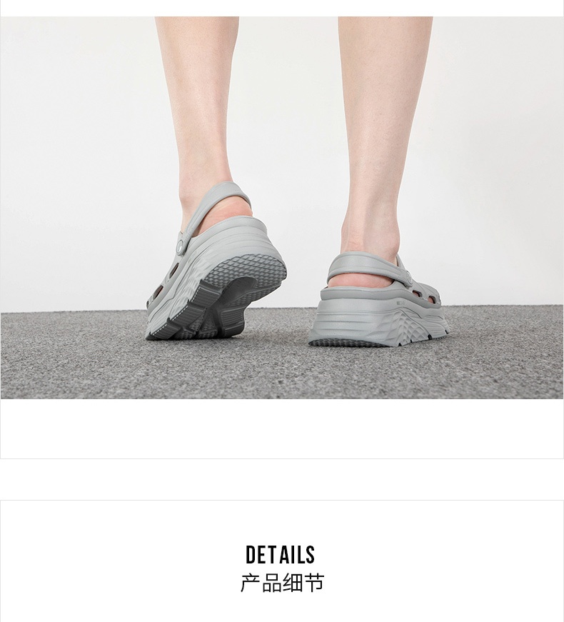 商品[国内直发] SKECHERS|斯凯奇 女 拖鞋/凉鞋 凉鞋 111127-GRY,价格¥468,第2张图片详细描述