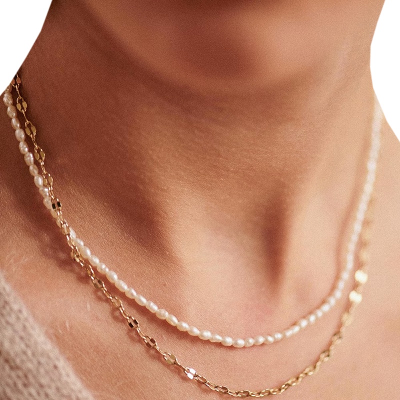 商品SEZANE|女士白色不规则珍珠项链,价格¥677,第3张图片详细描述