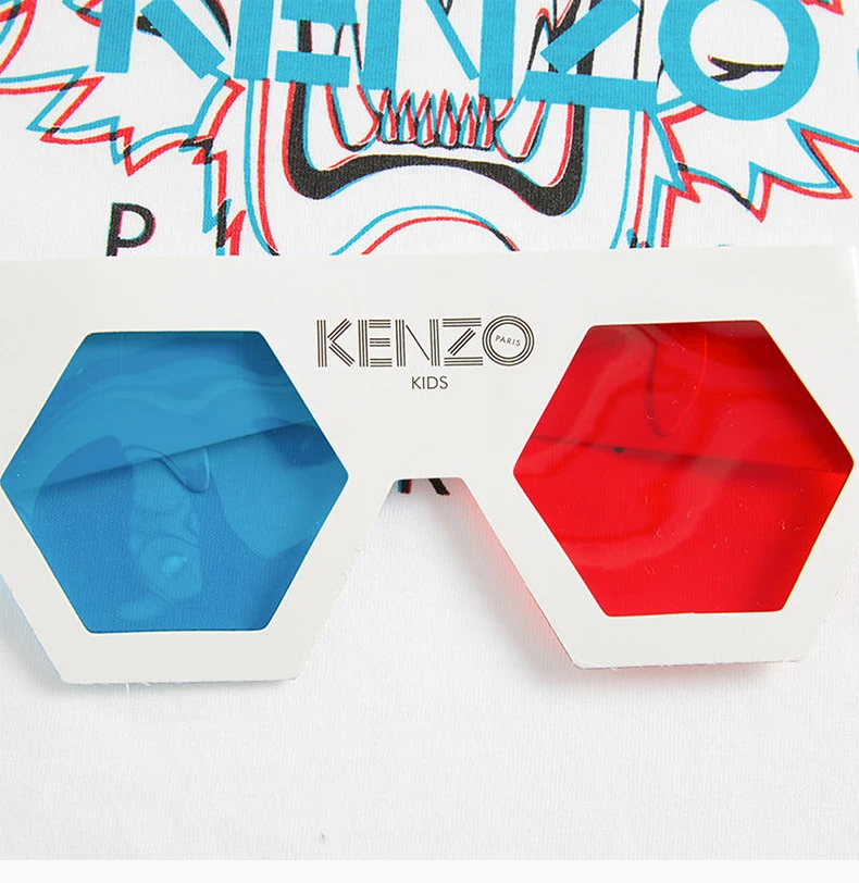 商品Kenzo|KENZO 白色男童T恤 KP10718-WHITE,价格¥570,第6张图片详细描述