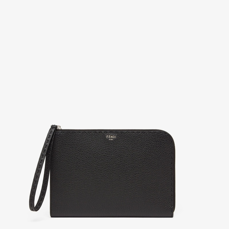 商品Fendi|芬迪 男士黑色皮革手拿包 7N0153AP3BF0GXN,价格¥6947,第3张图片详细描述