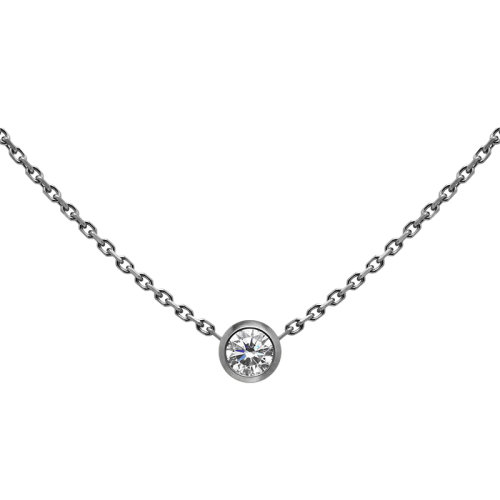 商品Redline|【预售一周】redline/redline 经典Pure系列 18K金包镶0.10克拉圆钻细链项链（四种金属可选）,价格¥6905,第4张图片详细描述