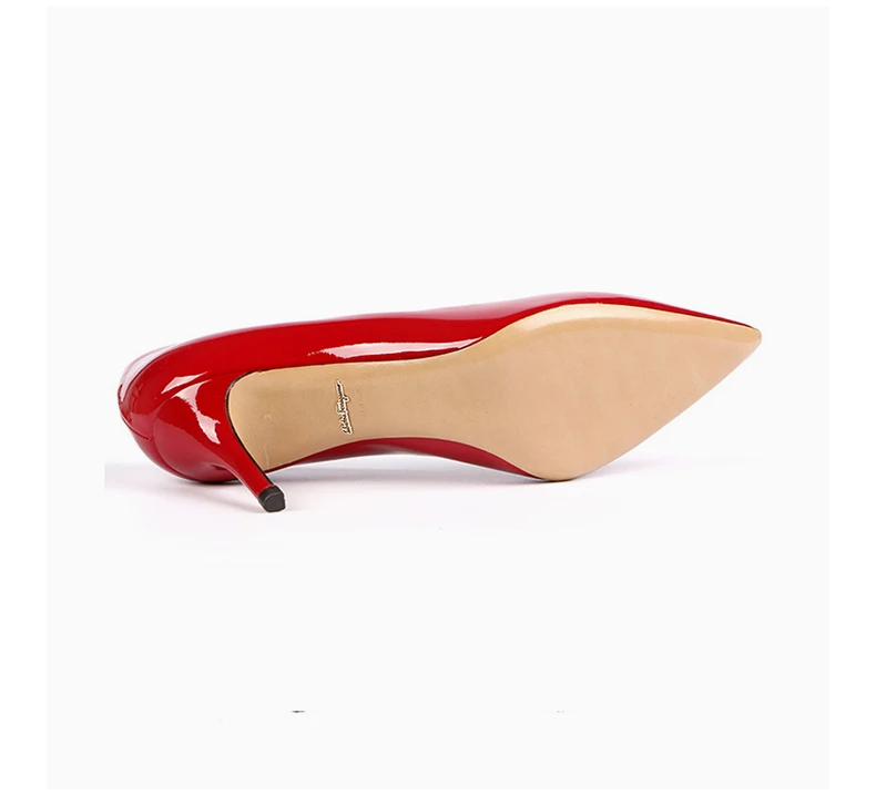 商品[国内直发] Salvatore Ferragamo|SALVATORE FERRAGAMO 红色女士高跟鞋 0591579,价格¥3036,第6张图片详细描述
