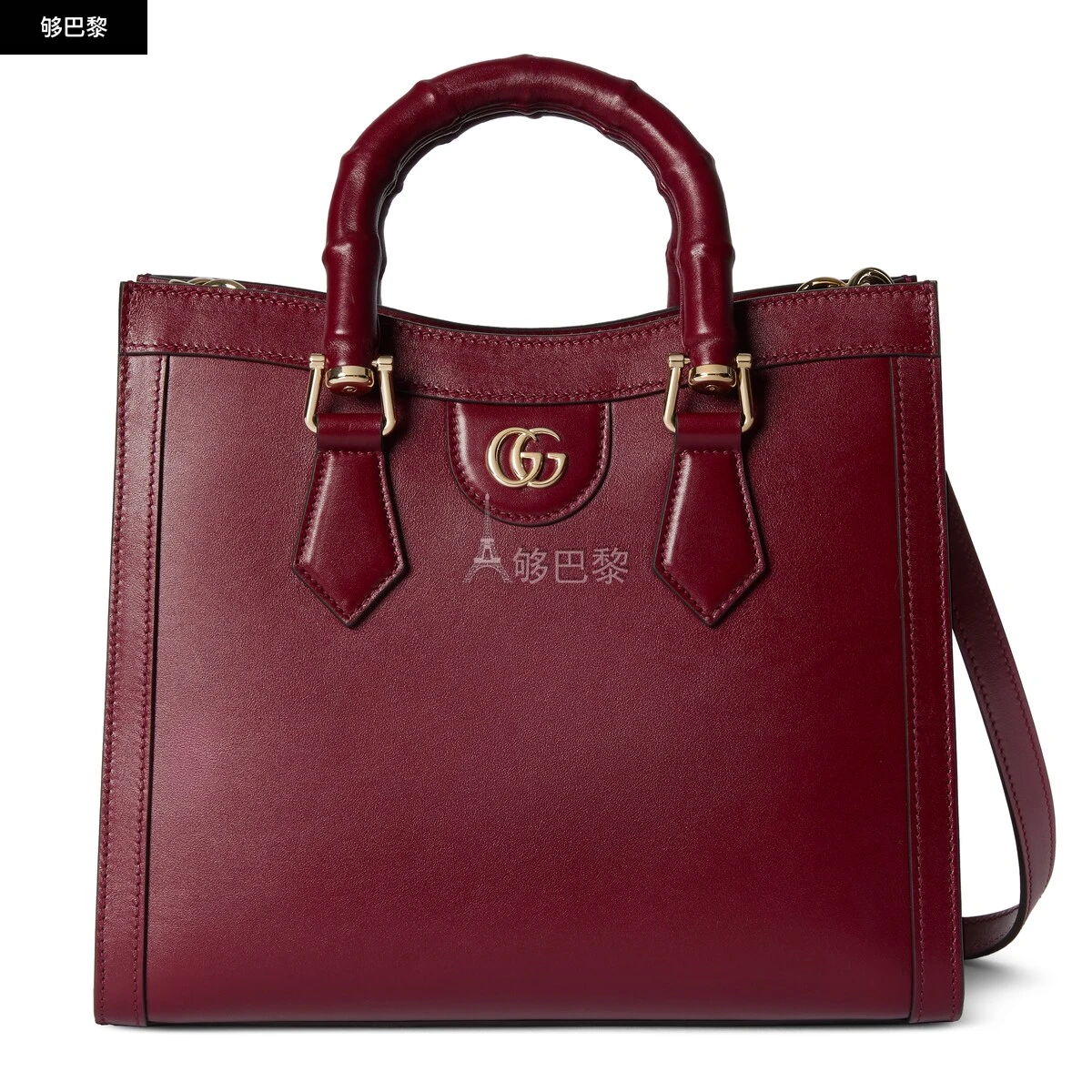 商品Gucci|【预售】 古驰 25春夏 女士 手提包 GUCCI DIANA系列中号竹节托特包 832982 AAEDB 6207,价格¥33805,第2张图片详细描述