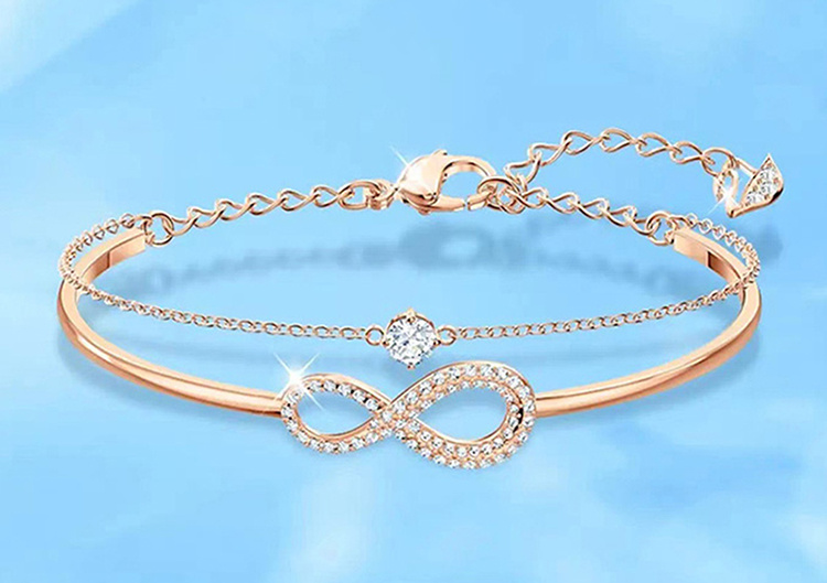商品Swarovski|SWAROVSKI 施华洛世奇 手镯 镀玫瑰金色 5518871,价格¥573,第2张图片详细描述