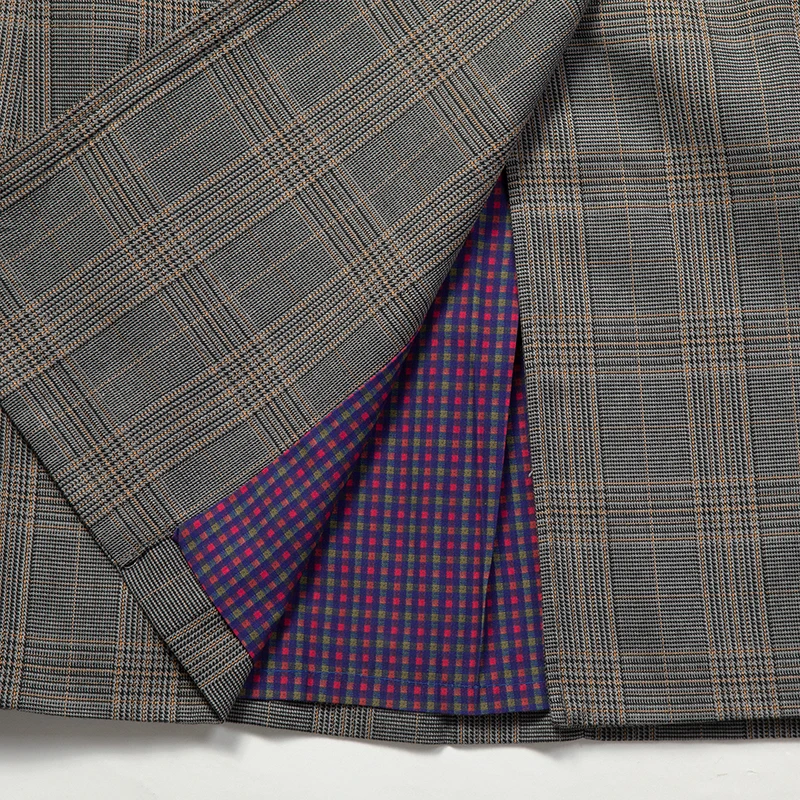 商品Sandro|SANDRO 女士格纹聚酯纤维风衣 R130071P-HOUNDSTOOTH,价格¥896,第10张图片详细描述