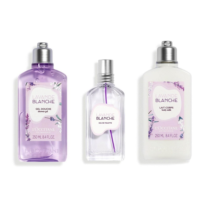 商品L'Occitane|L'occitane欧舒丹白薰衣草系列沐浴露250ml 保湿滋润,价格¥150,第5张图片详细描述