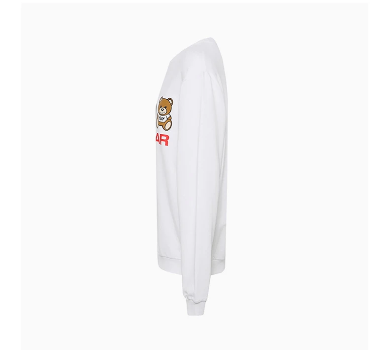 商品Moschino|Moschino 女士白色小熊图案棉质卫衣 ZA1709-9026-0001,价格¥493,第6张图片详细描述