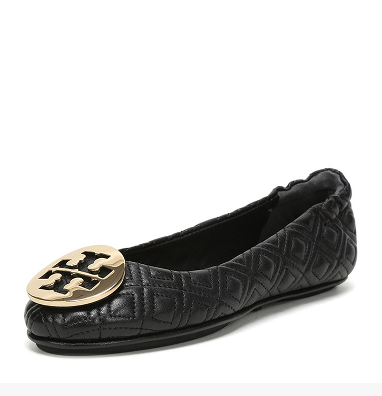 商品Tory Burch|TORY BURCH 黑色女士平底船鞋 50736-002,价格¥1632,第10张图片详细描述