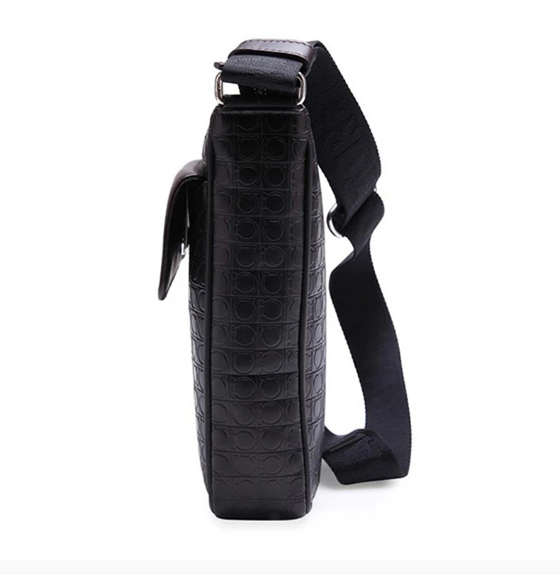 商品[国内直发] Salvatore Ferragamo|SALVATORE FERRAGAMO 拼色男士单肩包 24-9489-0554154,价格¥9428,第5张图片详细描述