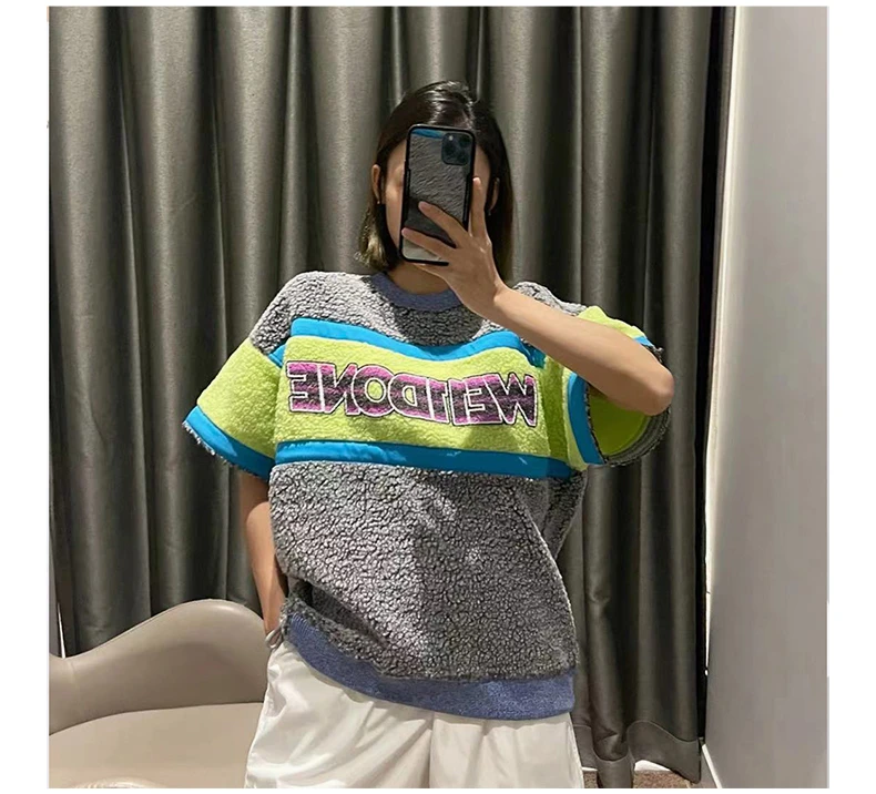 商品We11done|WE11DONE 绿色女士T恤 WD-TS1-21-524-U-NG,价格¥1126,第9张图片详细描述