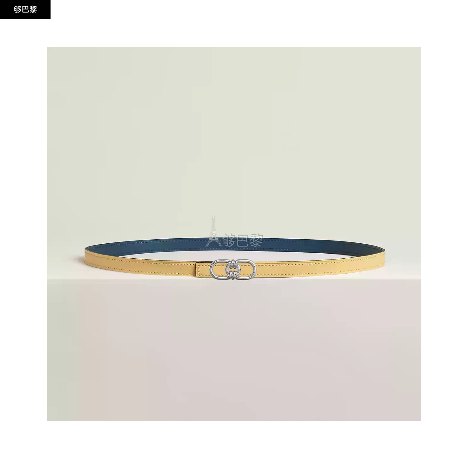 商品Hermes|【预售】 爱马仕 24秋冬 女士 腰带 Boucle de ceinture Plaisance & Cuir de ceinture réversible 13 mm H010608UK05 | H065538CAWO,价格¥6859,第2张图片详细描述