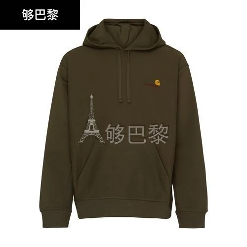 商品Carhartt WIP|【特惠8.7折】包邮包税【预售7天发货】 CARHARTT WIP 男士 卫衣 American Script 连帽衫  I028279/1NQXX CAH7DE2EGEE,价格¥1191,第3张图片详细描述