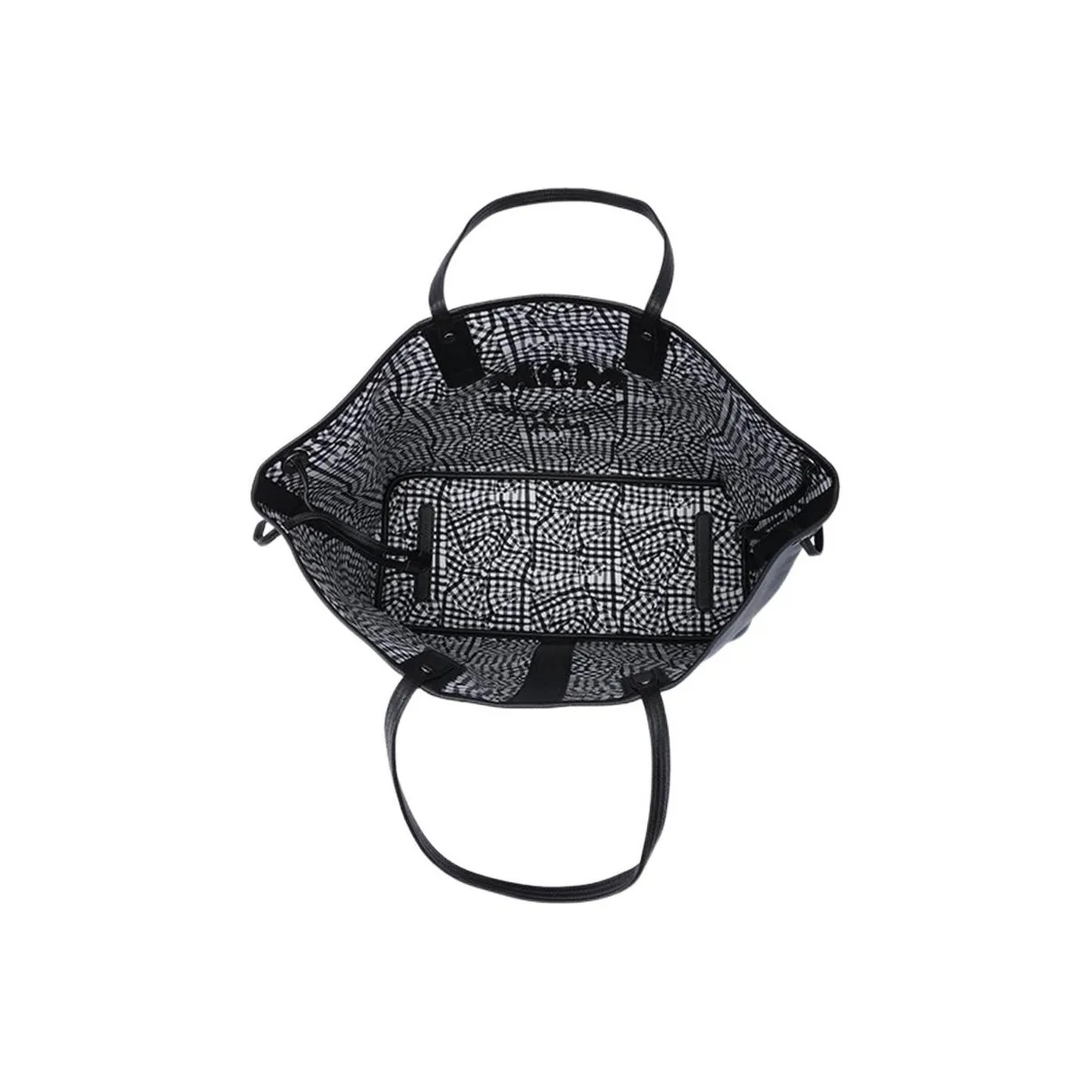 商品[国内直发] MCM|MCM Liz Visetos 老花满印 帆布 子母包托特包Tote包购物袋单肩包手提包 女款 干邑色/黑色,价格¥2950,第14张图片详细描述