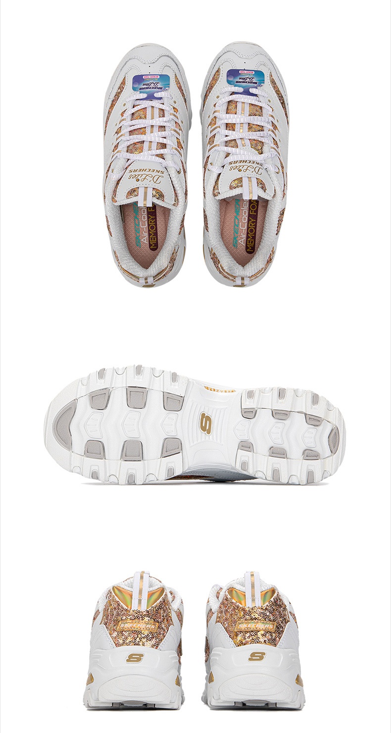 商品[国内直发] SKECHERS|斯凯奇 女 休闲鞋 熊猫鞋 11916-WGD,价格¥434,第5张图片详细描述