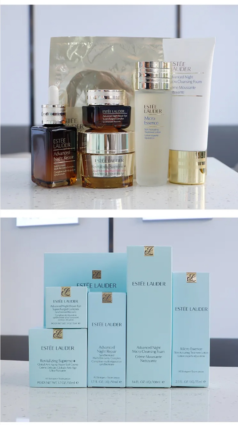 商品【原封正品】 Estée Lauder|雅诗兰黛 夜间密集修护肌活护肤6件套 原生液眼霜精华洁面钢铁侠面膜,价格¥2077,第5张图片详细描述