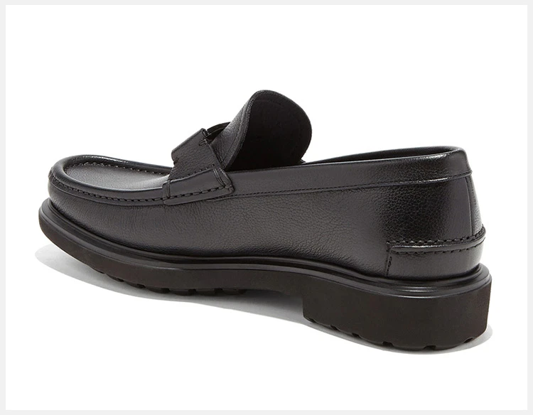 商品Salvatore Ferragamo|Salvatore Ferragamo 菲拉格慕 男士黑色VARA扣饰休闲乐福鞋 02-9390-673838,价格¥2855,第6张图片详细描述