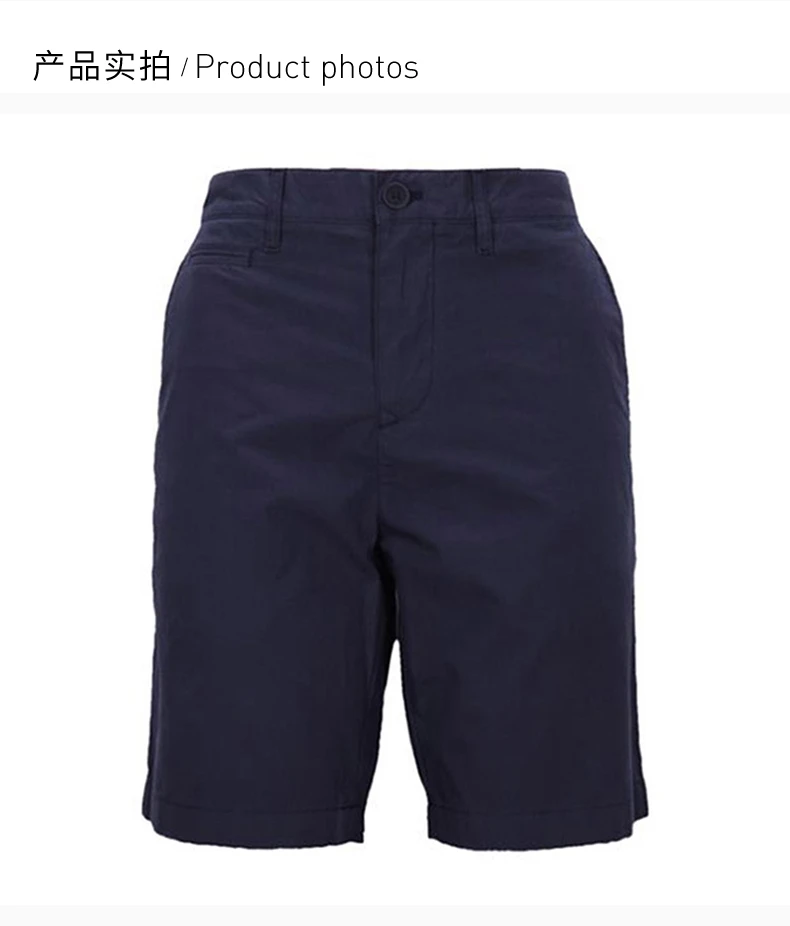 商品Burberry|Burberry 博柏利 男士纯色蓝色直筒休闲短裤 4011808,价格¥1164,第5张图片详细描述