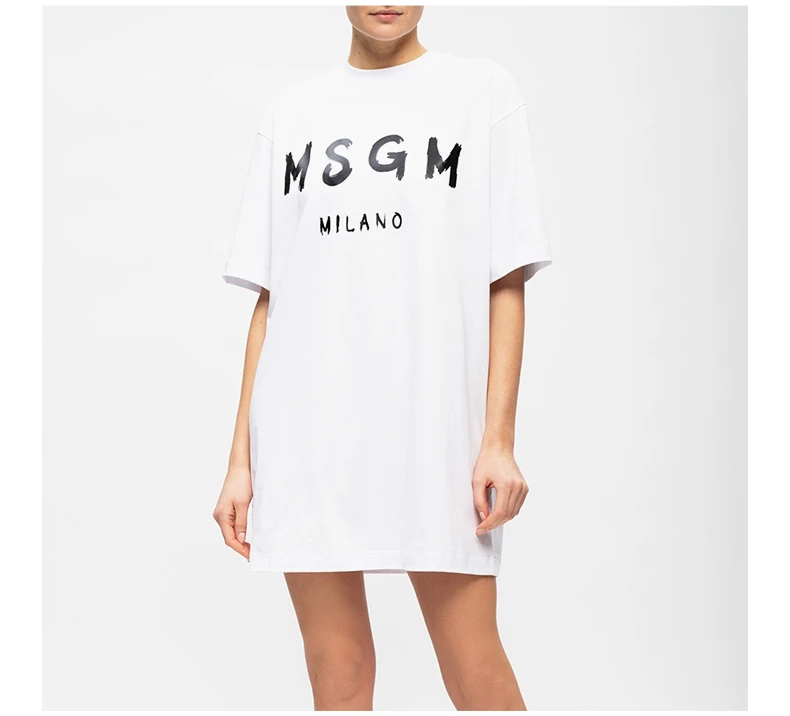 商品MSGM|MSGM 白色女士T恤 3041MDA68-217298-01,价格¥611,第8张图片详细描述