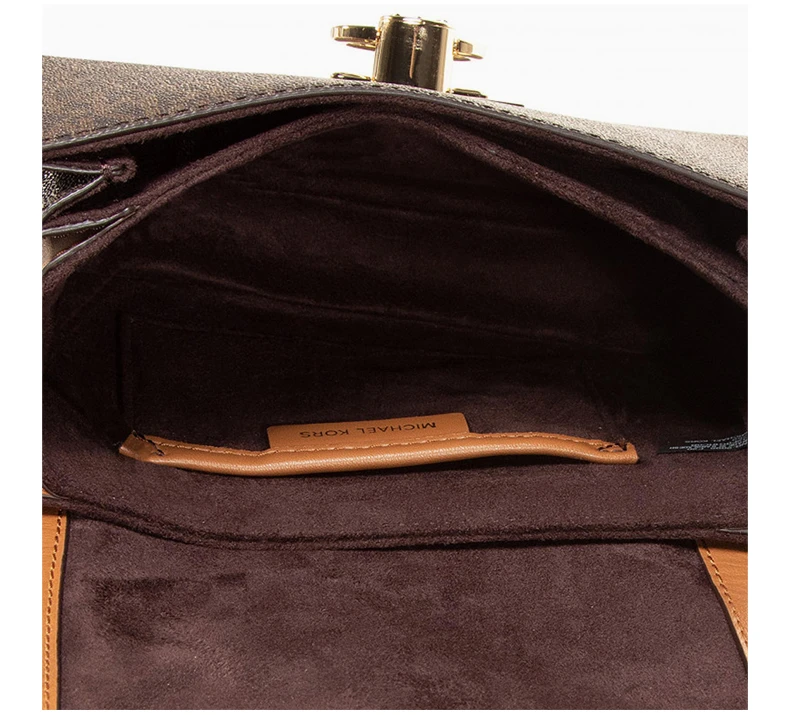 商品Michael Kors|MICHAEL KORS 女士棕色经典印花超小号Hendrix单肩包 32F0G1HC0B-BRNACORN,价格¥1272,第6张图片详细描述