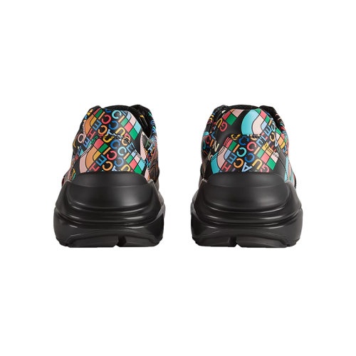 商品Gucci|【包税】GUCCI/古驰 The North Face x Gucci系列 女士多色皮革饰有全鞋面LOGO印花备用鞋带低跟运动鞋685738UOQ001086,价格¥7896,第6张图片详细描述