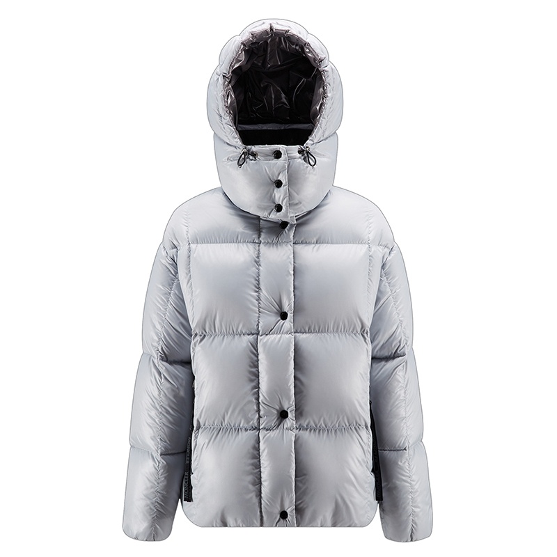 商品Moncler|Moncler/蒙克莱 22年秋冬新款 Parana系列 女士淡紫色/深灰色短款衬垫羽绒服夹克H20931A000656895090F,价格¥11428,第2张图片详细描述