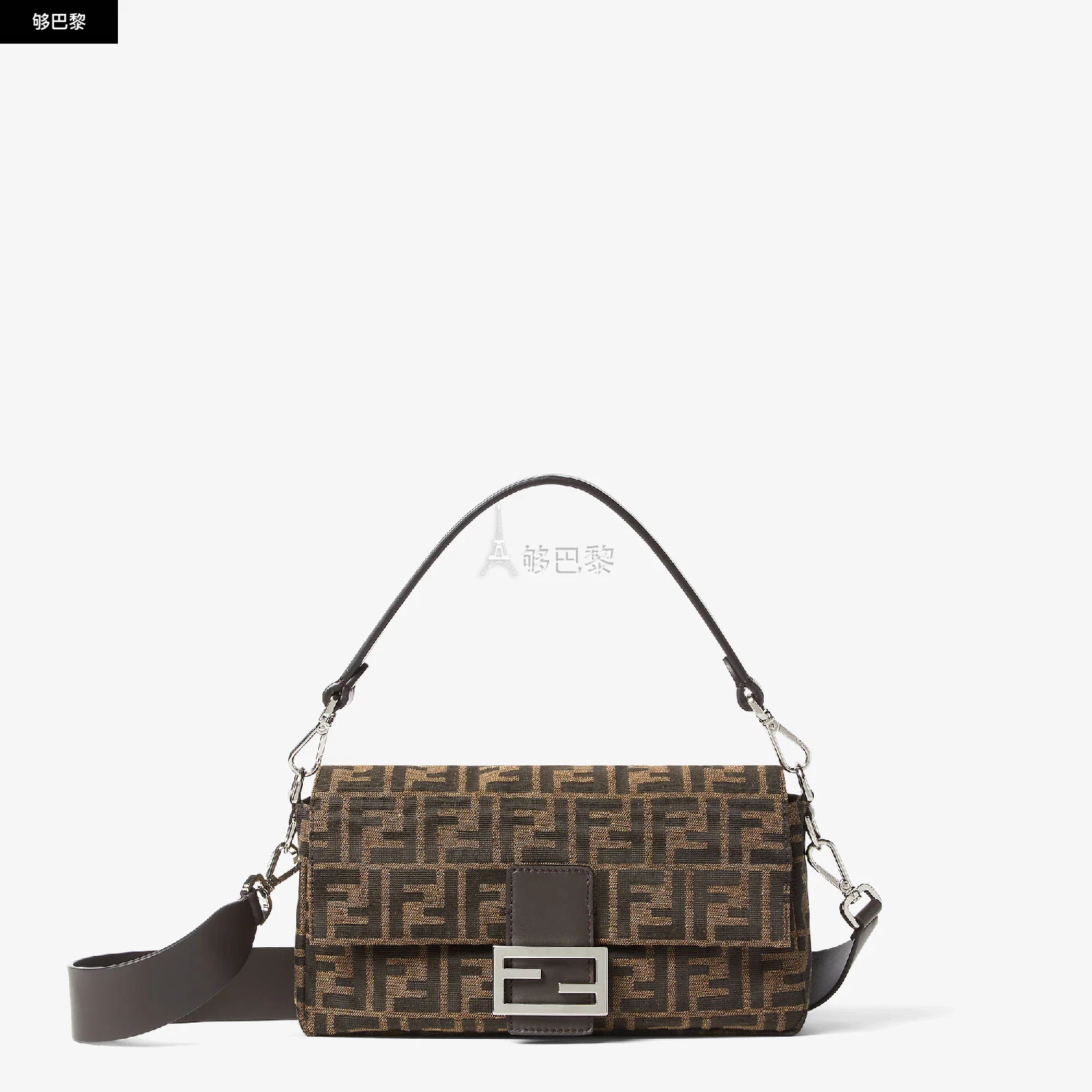 商品Fendi|【预售】 芬迪 25春夏 女士 手提包 Baguette手袋 8BR600AFPMF1QI1 ,价格¥26541,第2张图片详细描述