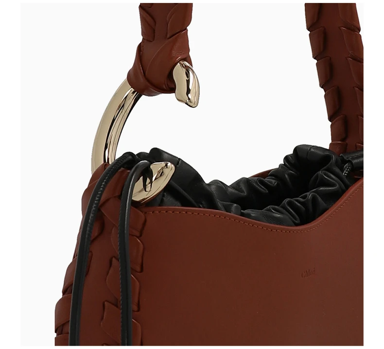 商品[国内直发] Chloé|CHLOE' 女士小号棕色皮革斜挎包 C22AS571-H95-27S,价格¥12550,第6张图片详细描述