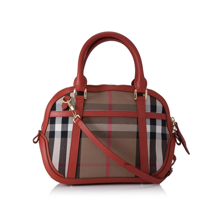 商品[国内直发] Burberry|BURBERRY 橘红色女士手提包 3950055,价格¥6898,第5张图片详细描述