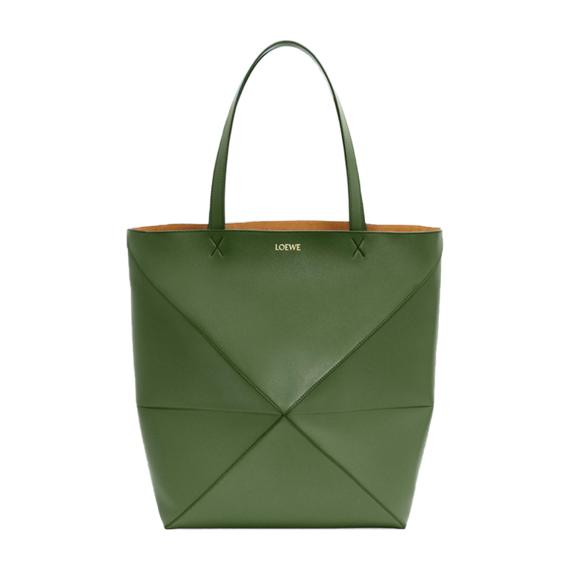 商品Loewe|罗意威 23新款 Puzzle Fold男士大号亮面小牛皮几何线条托特包 ,价格¥15942,第6张图片详细描述