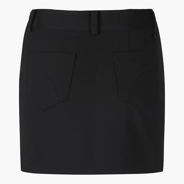 商品【预售商品15天发货】 DESCENTE|高球系列女性侧边松紧带H型裙优雅 DO32WFSK92-BLKG,价格¥959,第14张图片详细描述