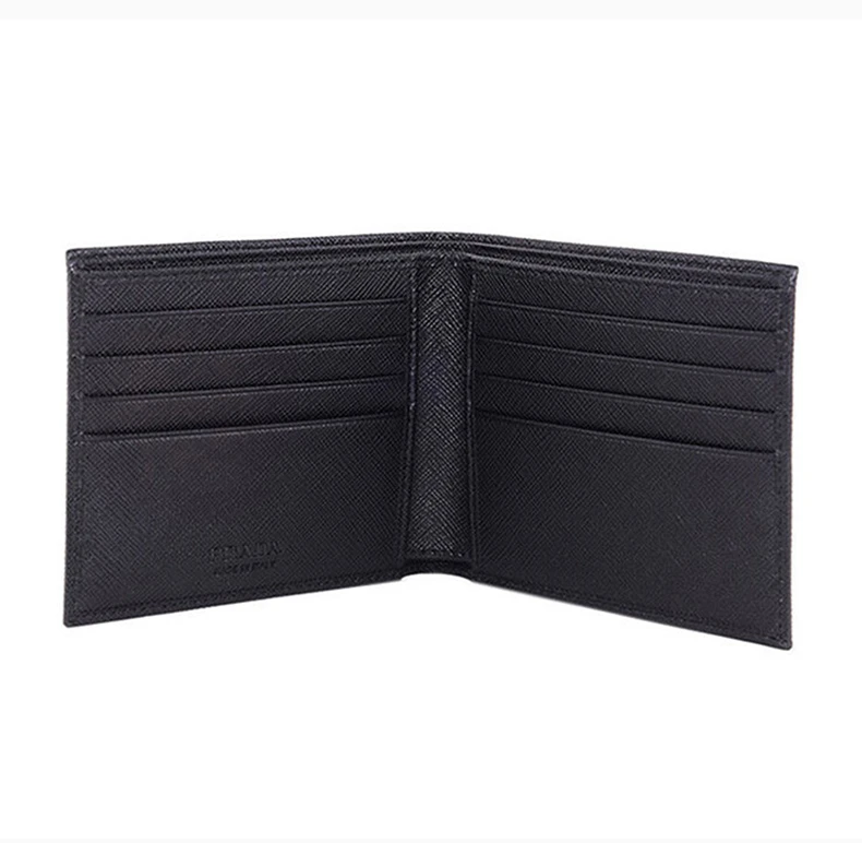 商品[国内直发] Prada|PRADA 黑色男士短款钱夹 2MO513-QHH-F0002,价格¥4961,第6张图片详细描述