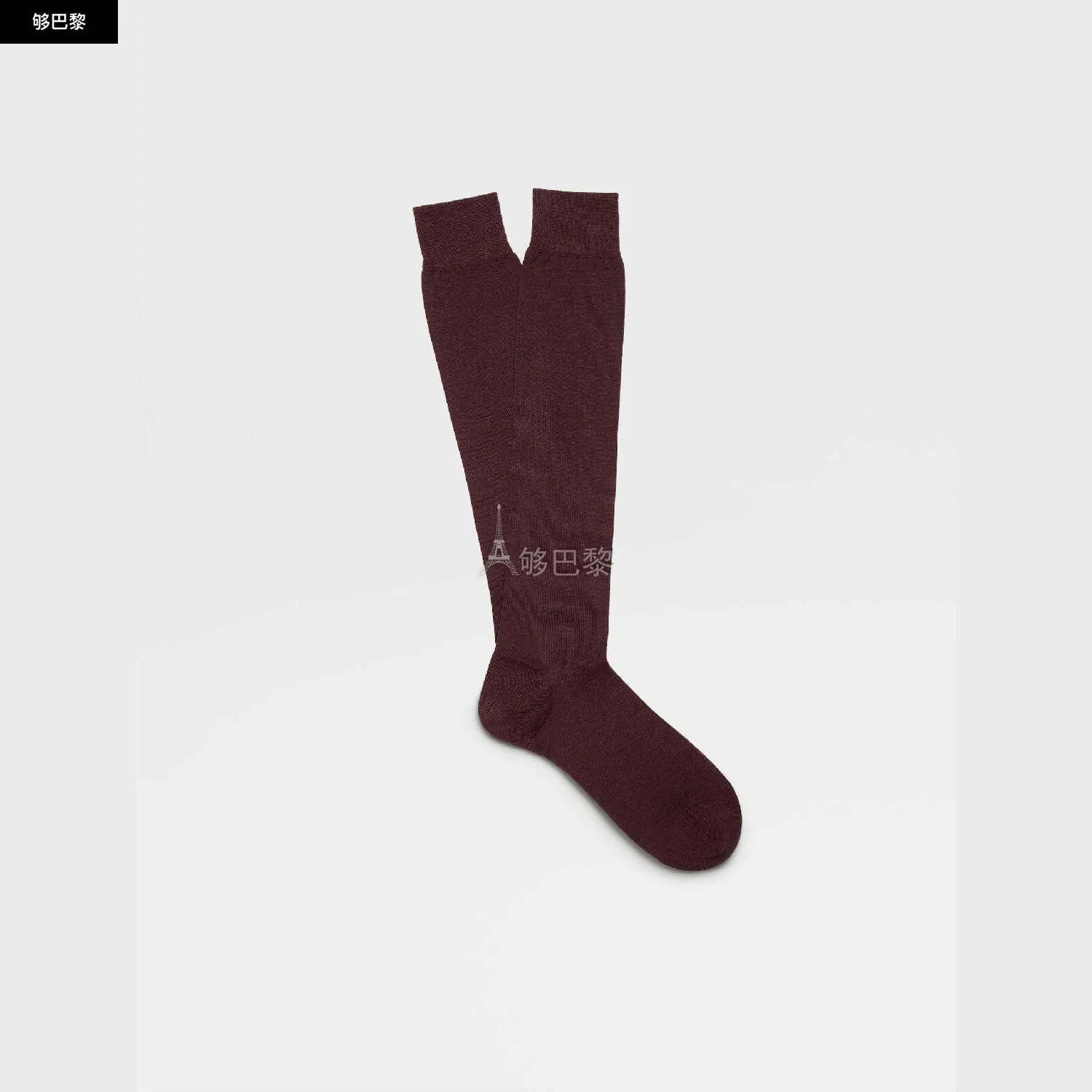 商品Zegna|包邮包税【预售7天发货】 ZEGNA杰尼亚 23秋冬 男士 袜子 BAROLO GRAPE EVERYDAY TRIPLE X MID CALF SOCKS N5V40-526-602,价格¥512,第3张图片详细描述