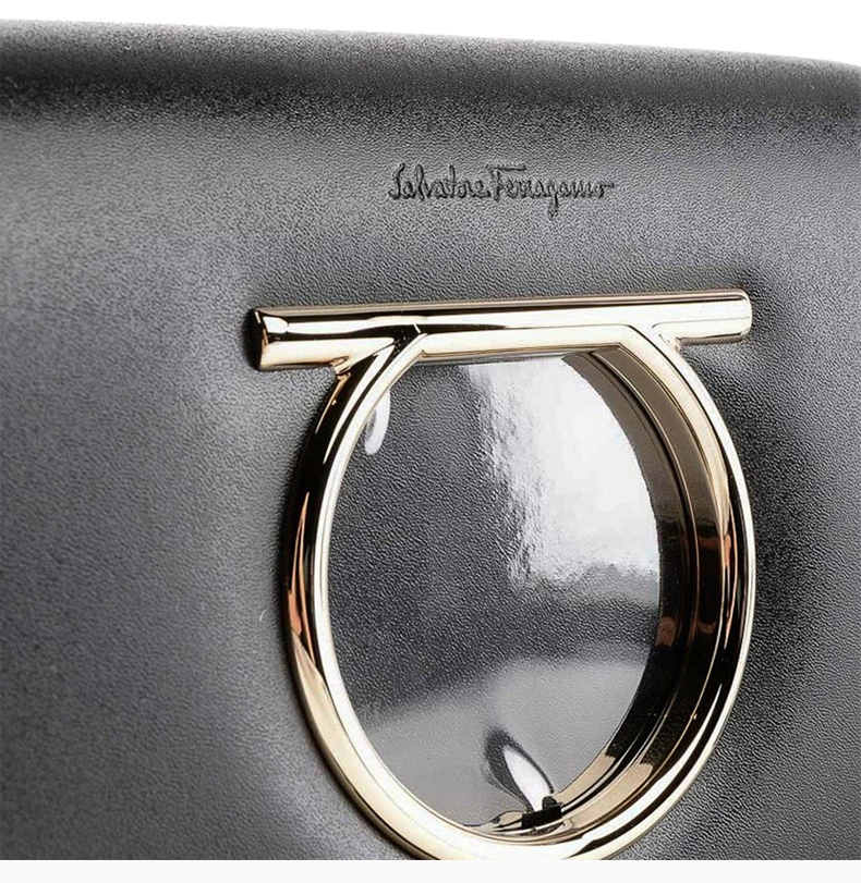 商品Salvatore Ferragamo|Salvatore Ferragamo 菲拉格慕 女士黑色单肩斜挎包 22-D293-691144,价格¥4222,第3张图片详细描述