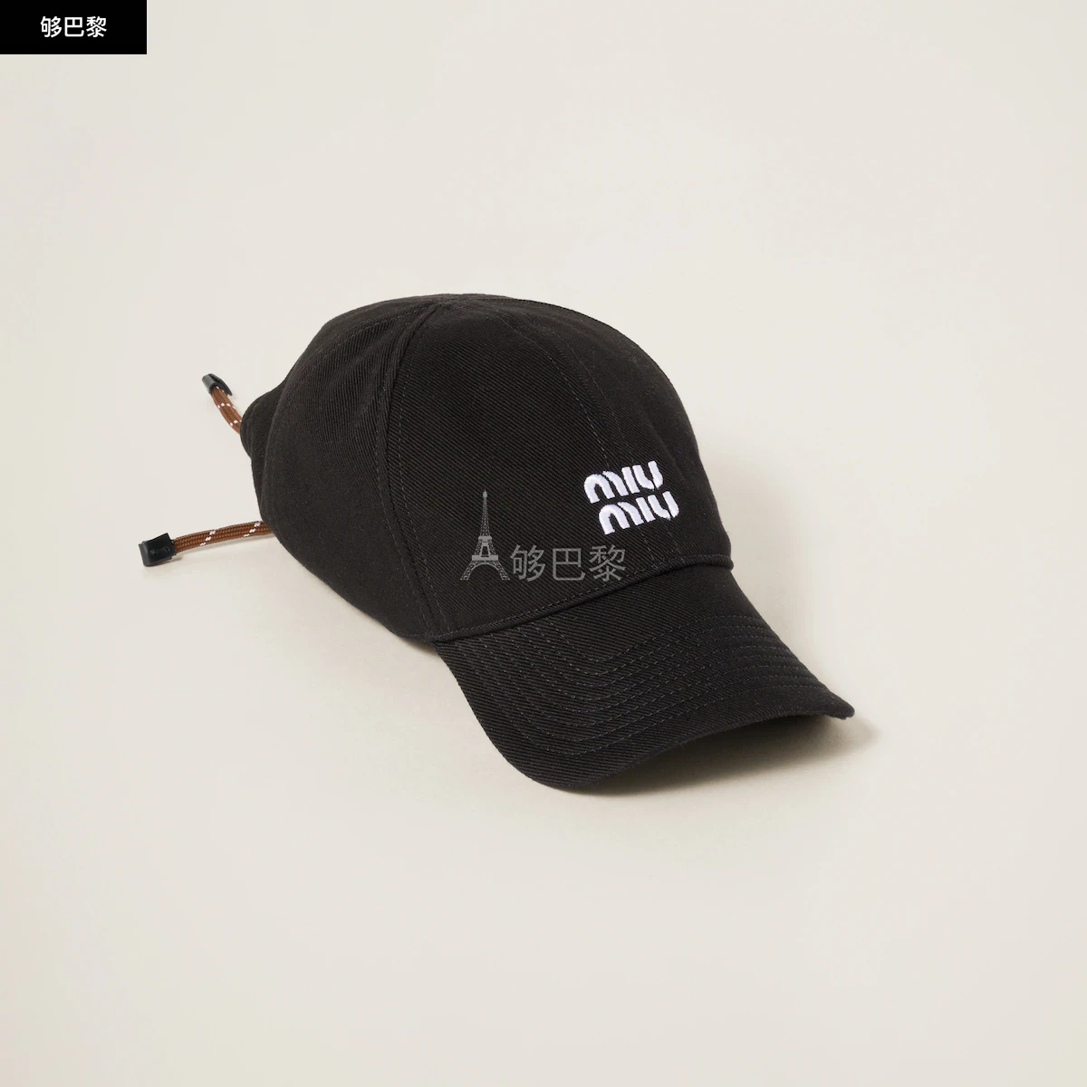 商品Miu Miu|【预售】 缪缪 25春夏 女士 棒球帽 Casquette de base-ball en denim 5HC369_2CR1_F034S,价格¥5709,第2张图片详细描述