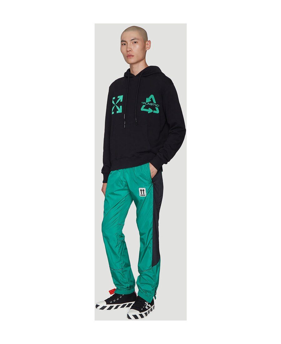 商品[国内直发] Off-White|Off-White 时尚休闲裤运动裤绿色 男款OMCA123S20A23020-4400M,价格¥1626,第3张图片详细描述