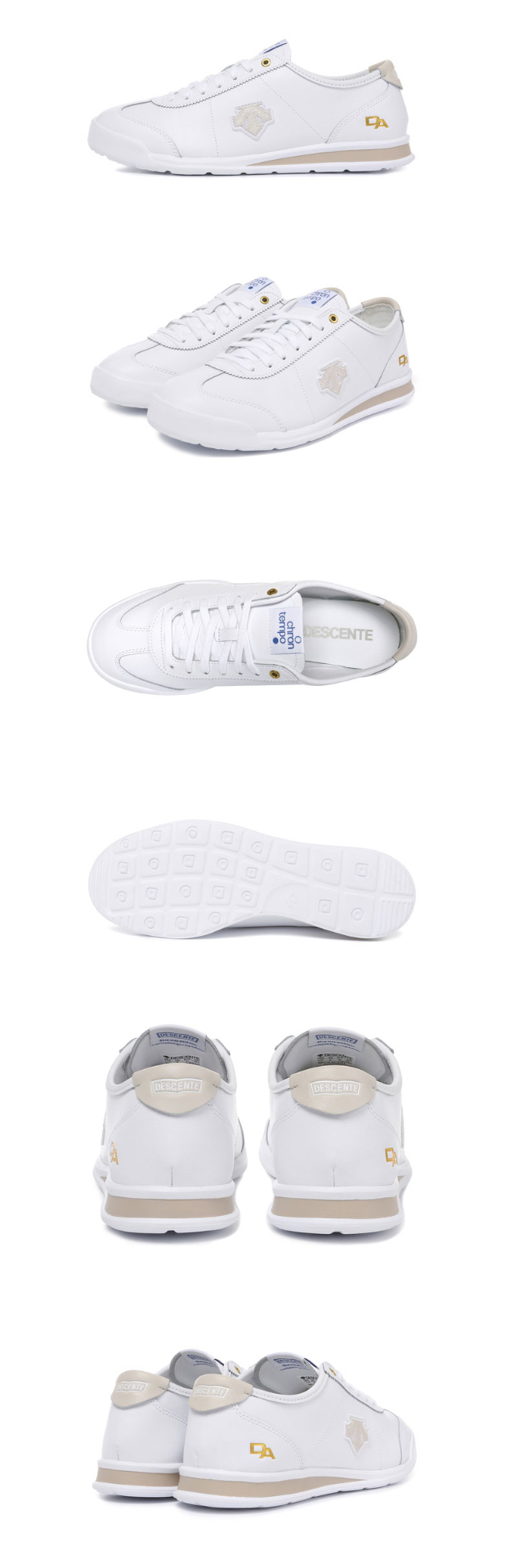 商品DESCENTE|【享贝家】DESCENTE 迪桑特 小标低帮舒适休闲运动鞋 女款 黑标 SM113LSN16-BGWH（现采购商品，下单后12天内发货）,价格¥623,第2张图片详细描述
