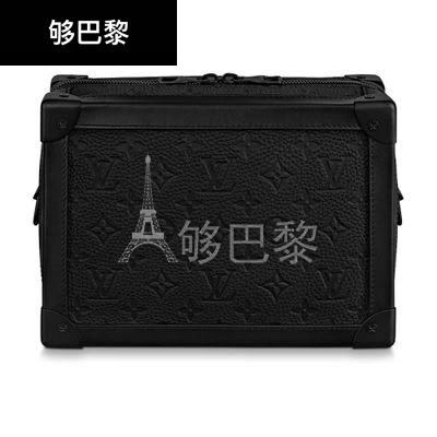 商品Louis Vuitton|【预售】 男士 单肩包 Soft Trunk 链条包  M55700/Black LVU96PT6BCK,价格¥27869,第2张图片详细描述