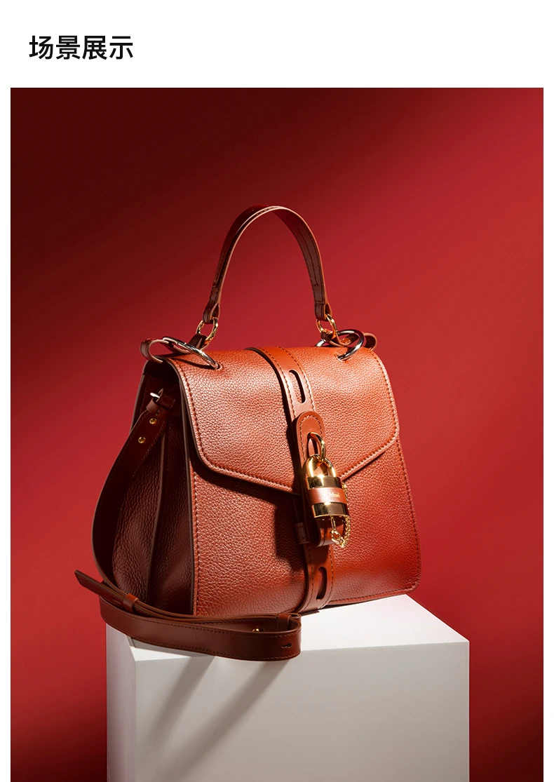 商品[国内直发] Chloé|Chloe' 蔻依 棕色皮革挎包 C19AS188-B57-27S,价格¥7744,第10张图片详细描述